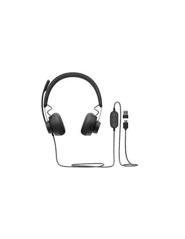 Zone Auriculares Alámbrico Diadema Llamadas/Música USB Tipo C Grafito