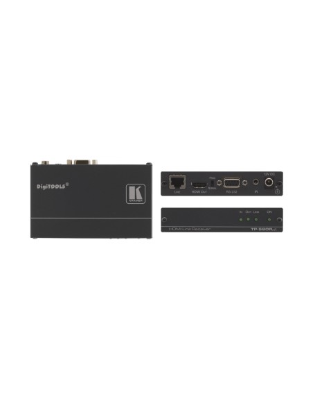 TP-580RXR extensor audio/video Receptor AV Negro