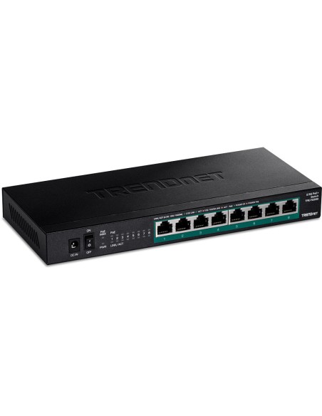 TPE-TG380 switch No administrado 2.5G Ethernet (100/1000/2500) Energía sobre Ethernet (PoE) Negro