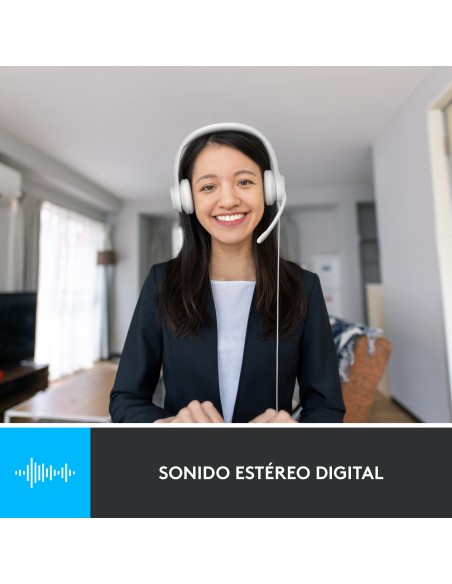 H390 Auriculares Alámbrico Diadema Oficina/Centro de llamadas USB tipo A Blanco