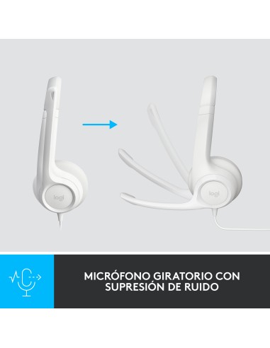 H390 Auriculares Alámbrico Diadema Oficina/Centro de llamadas USB tipo A Blanco