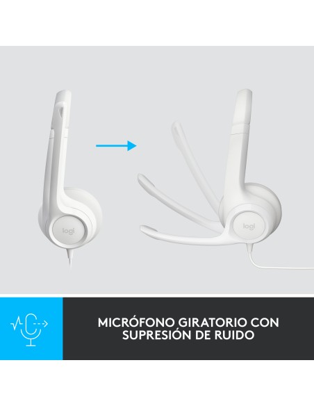 H390 Auriculares Alámbrico Diadema Oficina/Centro de llamadas USB tipo A Blanco