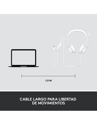 H390 Auriculares Alámbrico Diadema Oficina/Centro de llamadas USB tipo A Blanco