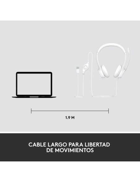 H390 Auriculares Alámbrico Diadema Oficina/Centro de llamadas USB tipo A Blanco