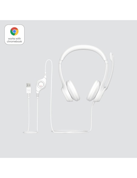 H390 Auriculares Alámbrico Diadema Oficina/Centro de llamadas USB tipo A Blanco
