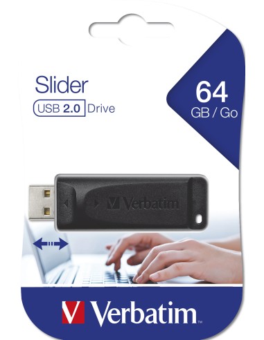 Slider - Unidad USB de 64 GB - Negro