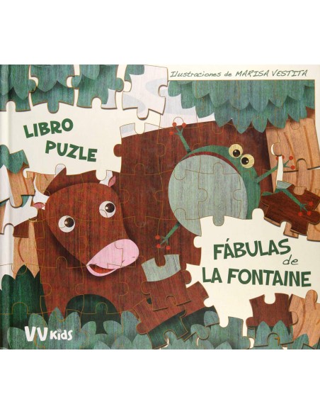FABULAS DE LA FONTAINE LIBRO PUZZLE 5 ANOS