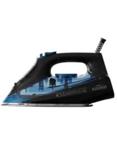 BXIR2606E Plancha vapor-seco Suela de cerámica 2600 W Negro, Azul
