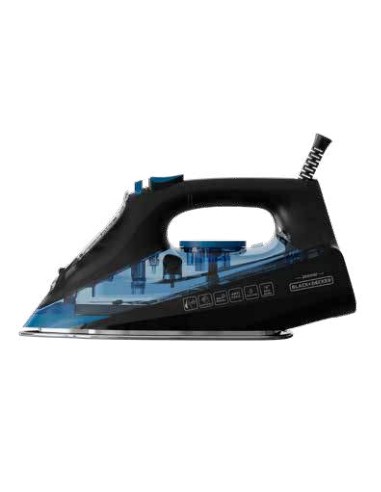 BXIR2606E Plancha vapor-seco Suela de cerámica 2600 W Negro, Azul