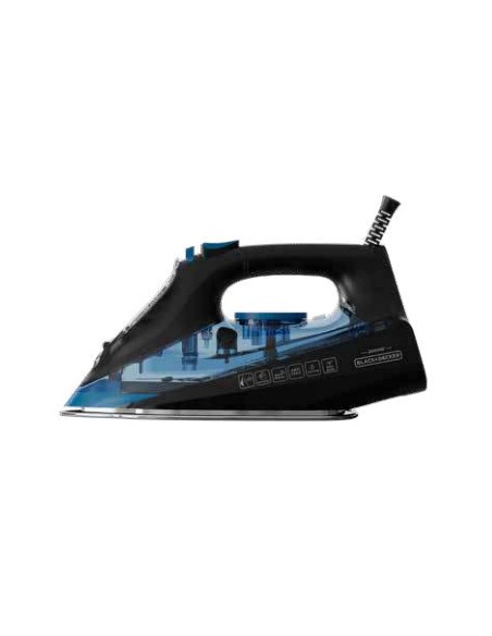 BXIR2606E Plancha vapor-seco Suela de cerámica 2600 W Negro, Azul