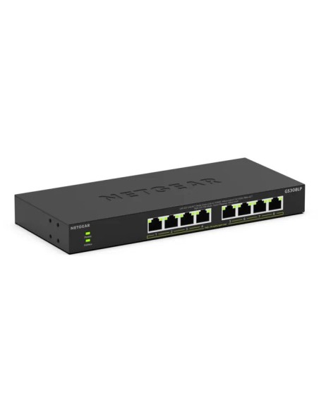GS308LP No administrado Gigabit Ethernet (10/100/1000) Energía sobre Ethernet (PoE) Escritorio Negro