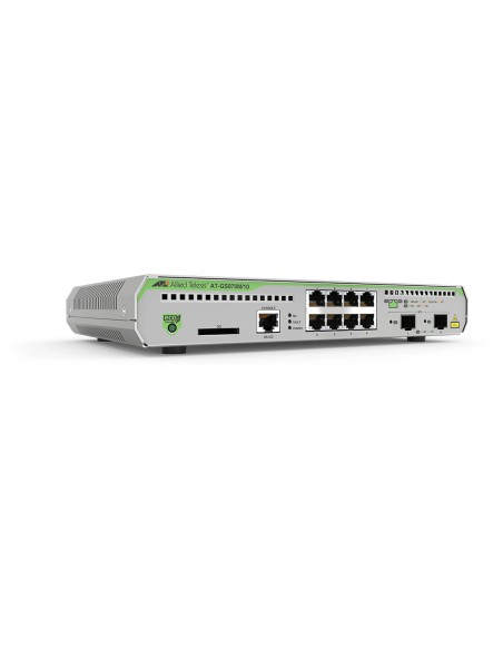 AT-GS970M/10-50 Gestionado L3 Gigabit Ethernet (10/100/1000) Energía sobre Ethernet (PoE) 1U Negro, Gris