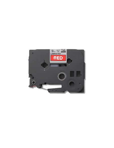 TZ-435 cinta para impresora de etiquetas Blanco sobre rojo