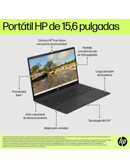 15-fd0061ns Intel® Core i7 i7-1355U Portátil 39,6 cm (15.6") Full HD 8 GB DDR4-SDRAM 512 GB SSD Wi-Fi 6E (802.11ax) Windows 11