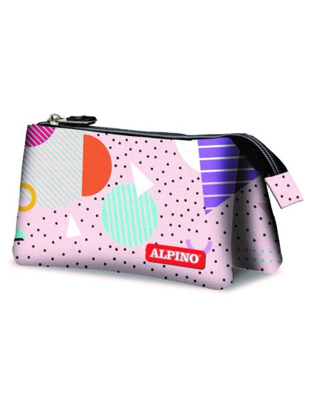 UA000162 caja de lápices Estuche suave Negro, Naranja, Rosa, Púrpura, Rojo, Turquesa, Violeta