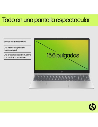 15-fd0061ns Intel® Core i7 i7-1355U Portátil 39,6 cm (15.6") Full HD 8 GB DDR4-SDRAM 512 GB SSD Wi-Fi 6E (802.11ax) Windows 11