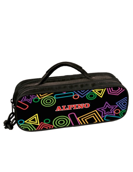 UA000165 caja de lápices Estuche suave Negro, Multicolor