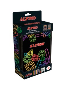 UA000166 caja de lápices Estuche suave Negro, Multicolor