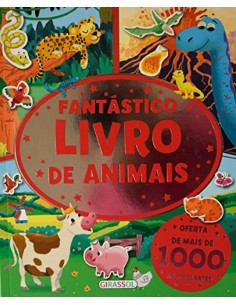 FANTASTICO LIVRO DE ANIMAIS COM AUTOCOLANTES