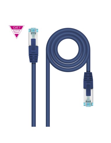Cable de Red Cat.7 600MHZ LSZH SFTP PIMF AWG26, Azul, 2 m