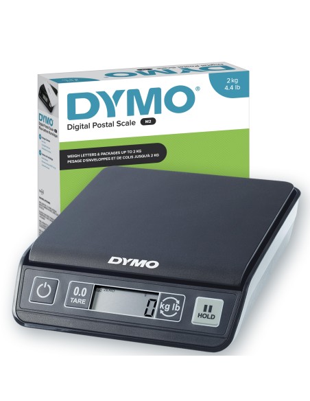 M2 Báscula digital para envíos | Báscula USB para pesaje de envíos con capacidad de 2 kg | Tamaño compacto: 18,5 cm de largo x 1