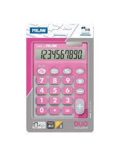 MILAN CALCULADORA TOUCH DUO 10 DIGITOS DUAL BLISTER ROSA