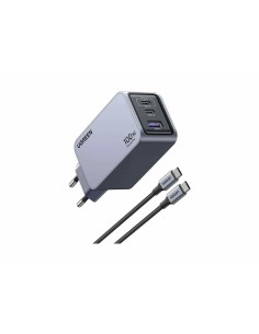 Nexode Pro EU 3-Port GaN PD Fast Charger With USB-C Cable Universal Negro, Gris Corriente alterna Carga rápida Interior