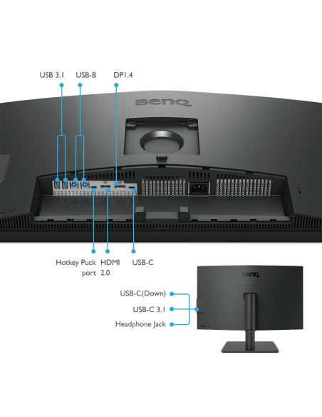 PD2705U pantalla para PC 68,6 cm (27") 3840 x 2160 Pixeles 4K Ultra HD LED Negro