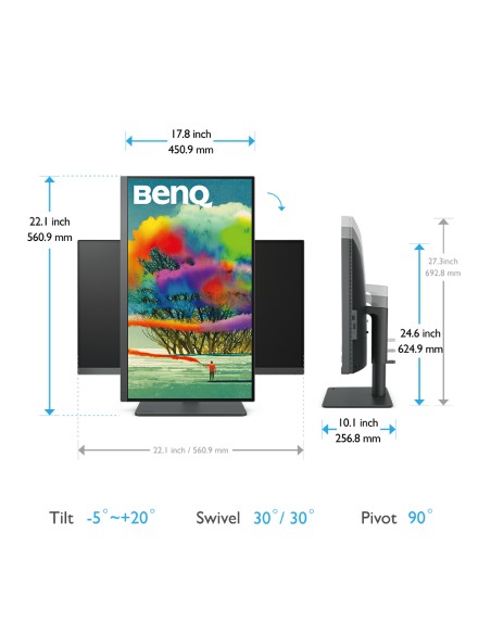 PD2705U pantalla para PC 68,6 cm (27") 3840 x 2160 Pixeles 4K Ultra HD LED Negro