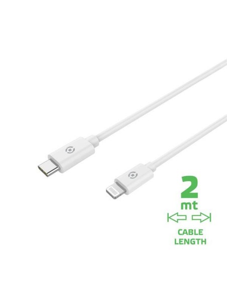 USBLIGHTC2MWH cable de conector Lightning 2 m Blanco