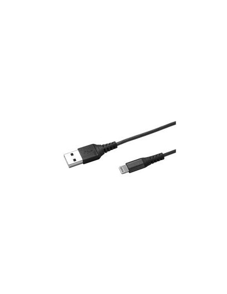USBLIGHTNYL25BK cable de conector Lightning 0,25 m Negro