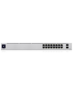 UniFi 16-Port PoE Gestionado L2/L3 Gigabit Ethernet (10/100/1000) Energía sobre Ethernet (PoE) 1U Plata