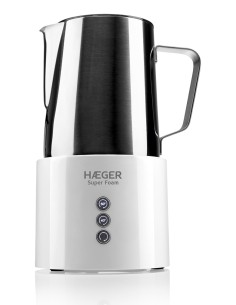 Super Foam Calentador/espumador de leche automático Blanco, Acero inoxidable