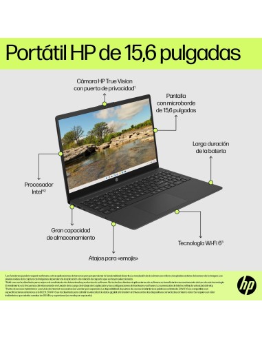 15-fd0065ns Intel® Core i3 i3-N305 Portátil 39,6 cm (15.6") Full HD 8 GB DDR4-SDRAM 512 GB SSD Wi-Fi 6E (802.11ax) Windows 11 