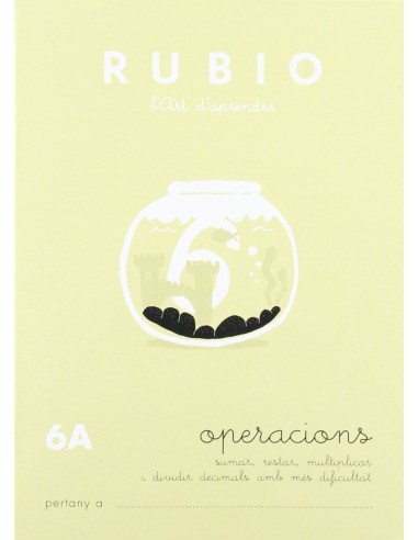Rubio l art d aprendre Operacions 6A
