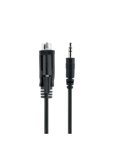 Cable de 1m Serie DB9 a 3,5mm para la Configuración de Dispositivos Serie - Cable RS232 DB9 macho a 3,5 mm para Calibrar Dispos