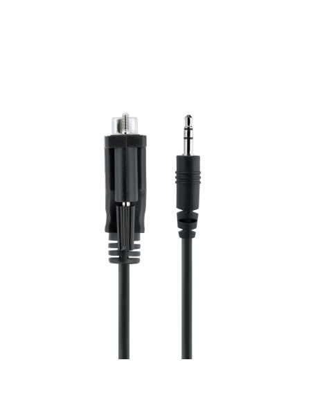 Cable de 1m Serie DB9 a 3,5mm para la Configuración de Dispositivos Serie - Cable RS232 DB9 macho a 3,5 mm para Calibrar Dispos