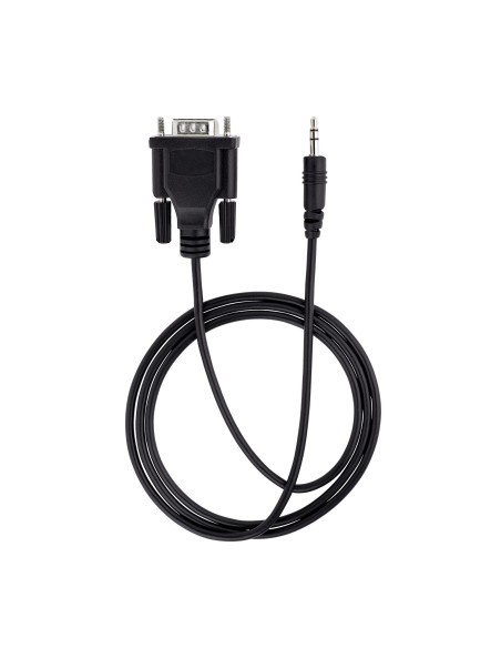 Cable de 1m Serie DB9 a 3,5mm para la Configuración de Dispositivos Serie - Cable RS232 DB9 macho a 3,5 mm para Calibrar Dispos