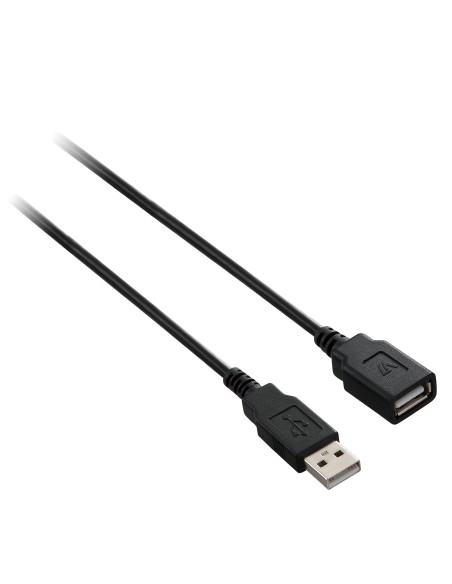 Cable de extensión USB negro con conector USB 2.0 A hembra a USB 2.0 A macho 3m 10ft