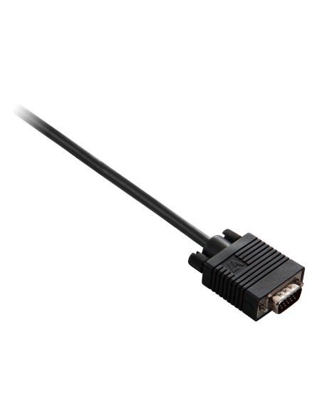 Cable negro de vídeo con conector VGA macho a VGA macho 2m 6.6ft