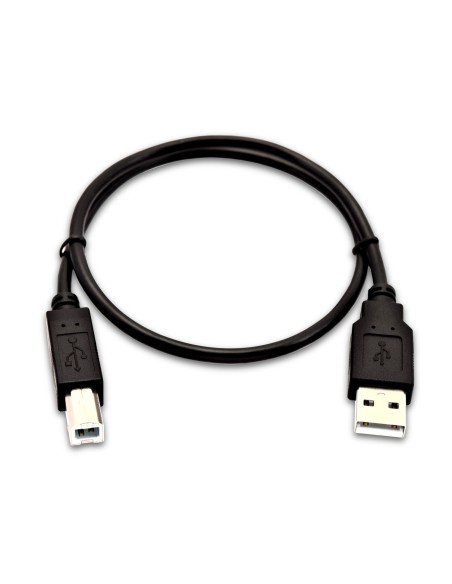 USB-A (macho) a USB-B (macho) de 0,5 m - Color negro