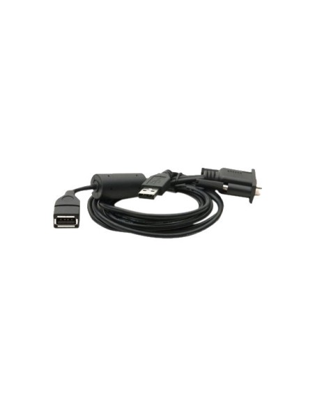 VM1052CABLE adaptador de cable D9 USB A + USB A Negro