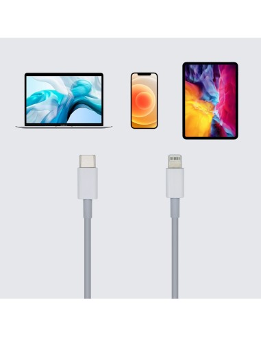 Cable USB 2.0 USB-? A Lightning PD 2A, Lightning/M-USB-?/M, Blanco, 2.0m