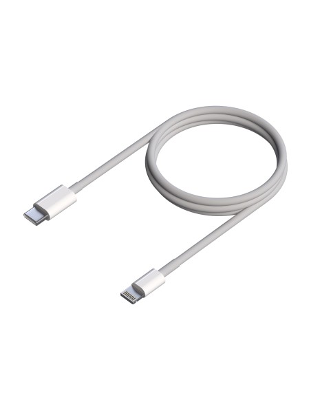 Cable USB 2.0 USB-C A Lightning PD 2A, Lightning/M-USB-C/M, Blanco, 0.5 m