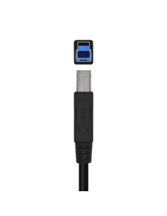 Cable USB 3.0 Impresora Tipo A/M-B/M, Negro, 2.0m 2