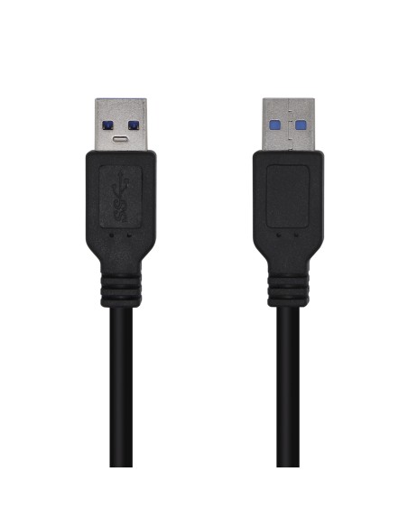 Cable USB 3.0, Tipo A/M-A/M, Negro, 2.0m