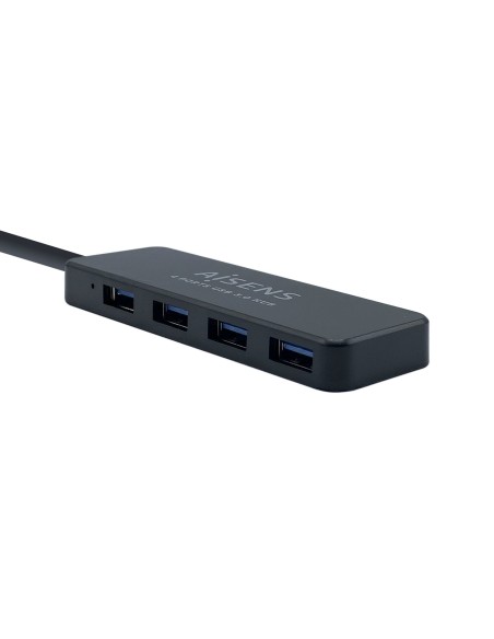 Hub USB 3.0, Tipo A/M - 4 x Tipo A/H, Negro, 30 cm