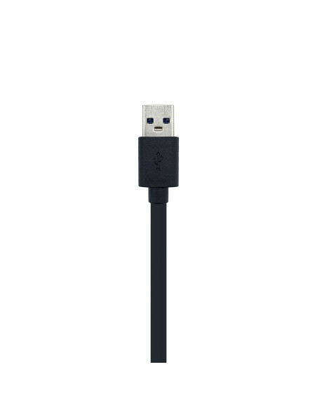 Hub USB 3.0, Tipo A/M - 4 x Tipo A/H, Negro, 30 cm