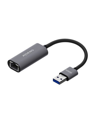 Conversor USB 3.0 A Ethernet Gigabit 10/100/1000 Mbps, Gris, 15cm