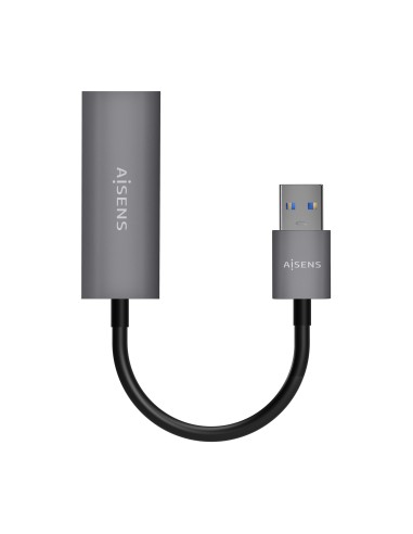 Conversor USB 3.0 A Ethernet Gigabit 10/100/1000 Mbps, Gris, 15cm